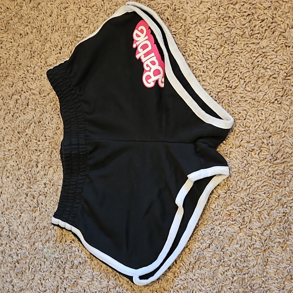 Barbie Black Dolphin Shorts with Decal
